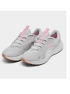 - NIKE React Escape Run Vast Grey/Pink Glaze Running shoes womens size 8